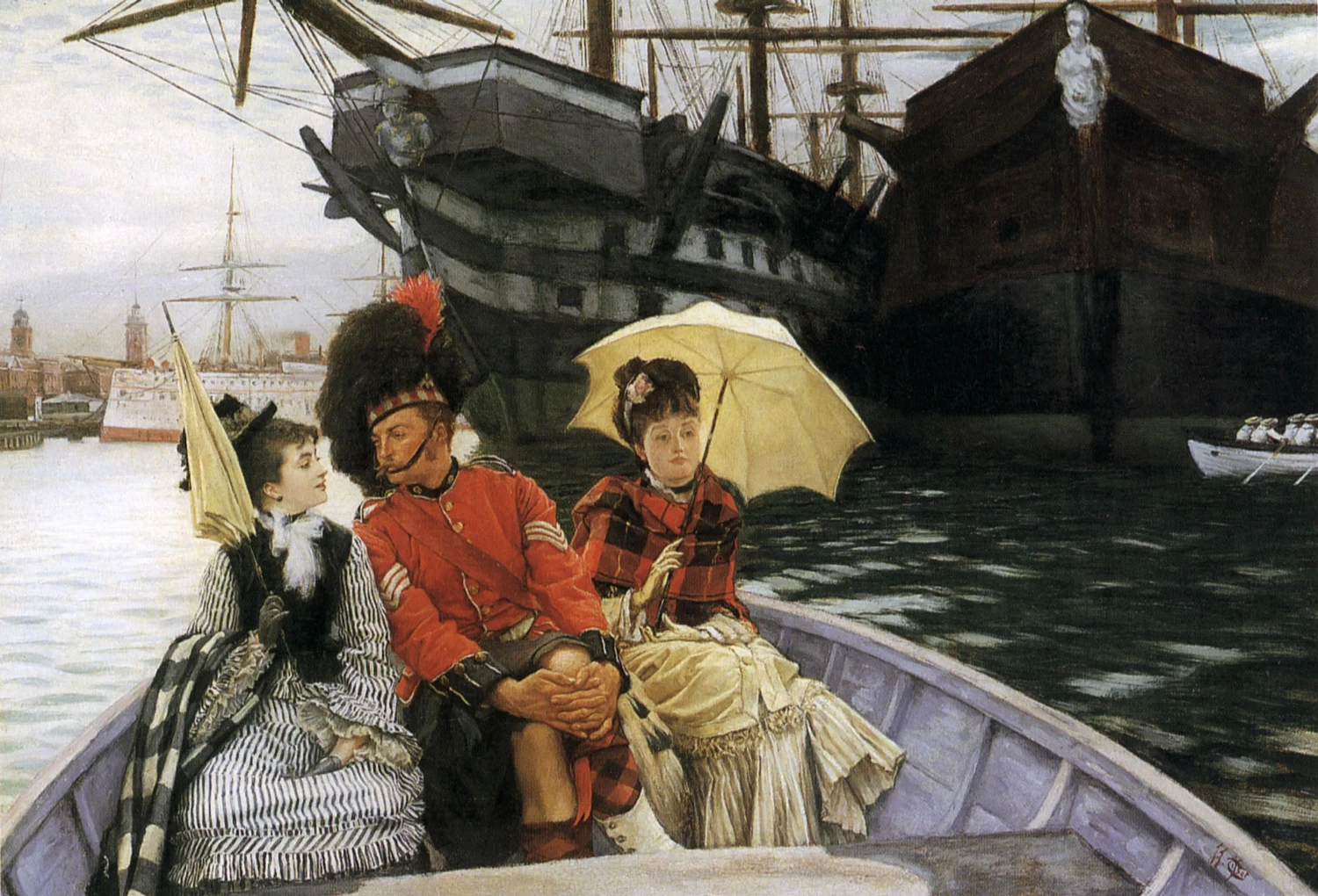 James Tissot - Cantiere navale di Portsmouth, 1877, Tate Britain